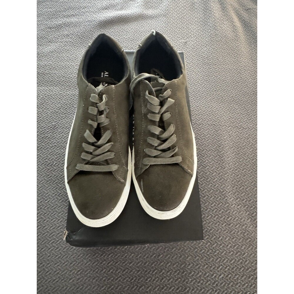Alfani Grayson Men's Size 10 Olive Casual Sneakers Memory Foam Lace Up
